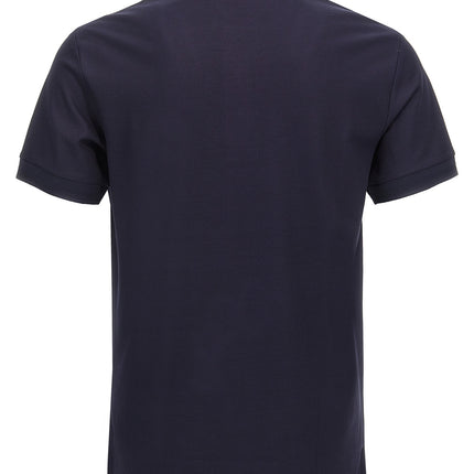 Burberry Blue Cotton Polo Shirt