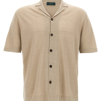 ZANONE Beige Linen Blouse