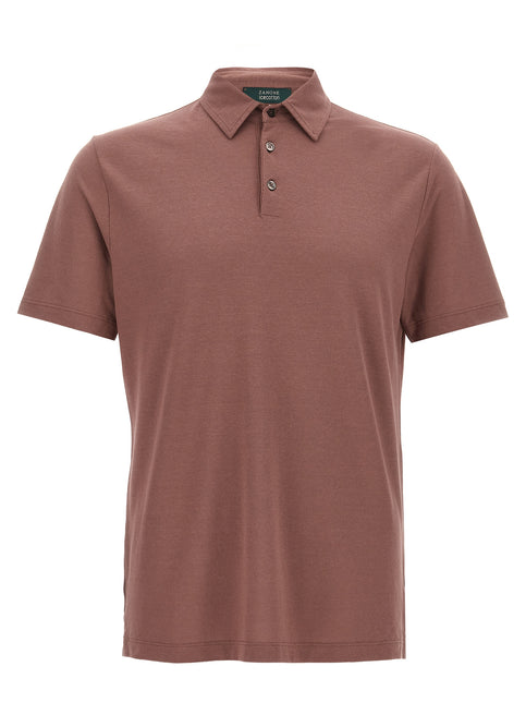 ZANONE Brown Cotton Polo Shirt