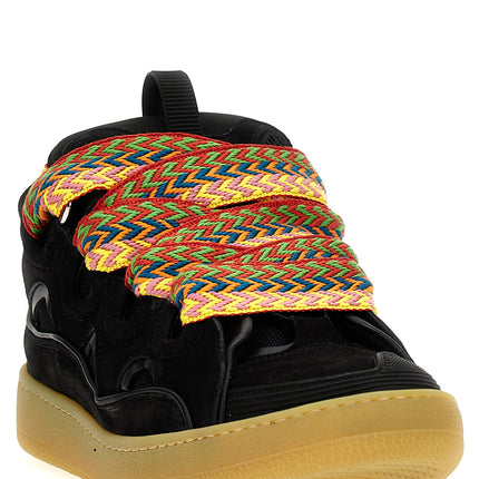 Lanvin Black Calfskin Chunky Sneakers