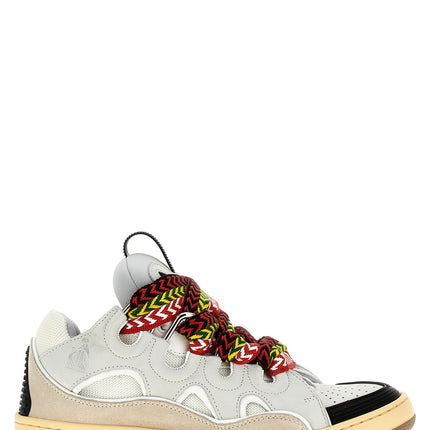 Lanvin Gray Calfskin Chunky Sneakers