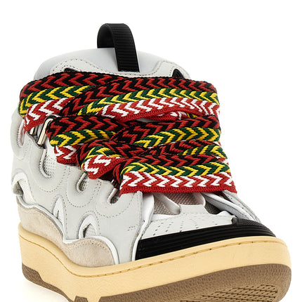Lanvin Gray Calfskin Chunky Sneakers