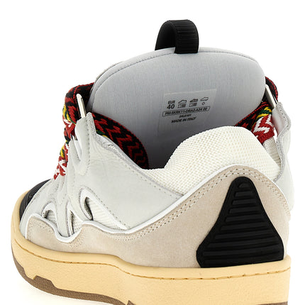 Lanvin Gray Calfskin Chunky Sneakers