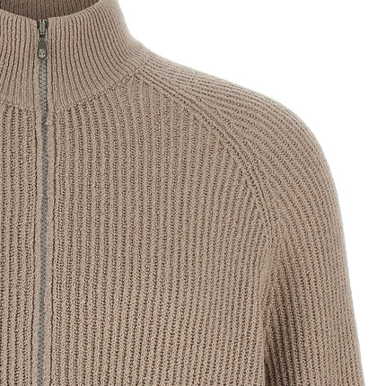 Brunello Cucinelli Beige Cotton Cardigan