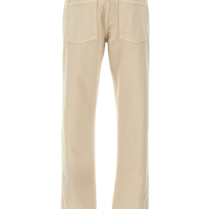 Burberry Beige Cotton Casual Pants