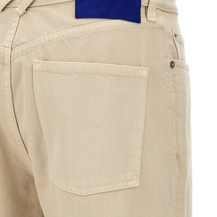 Burberry Beige Cotton Casual Pants
