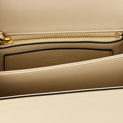 Valentino Garavani White Calfskin Shoulder Bag