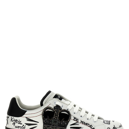 Dolce & Gabbana Bicolor Calfskin Sneakers