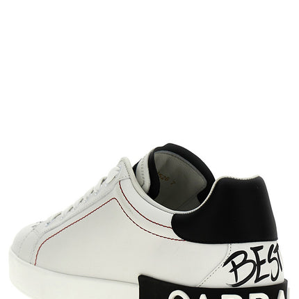 Dolce & Gabbana Bicolor Calfskin Sneakers