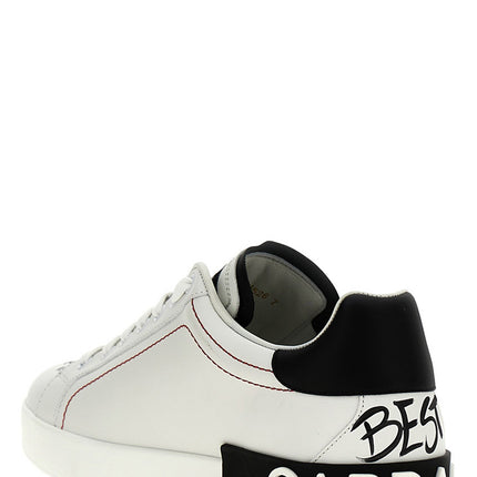 Dolce & Gabbana Bicolor Calfskin Sneakers