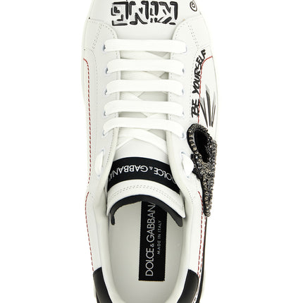 Dolce & Gabbana Bicolor Calfskin Sneakers