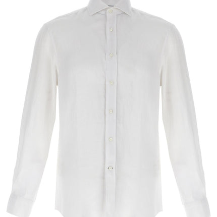 Brunello Cucinelli White Linen Blouse