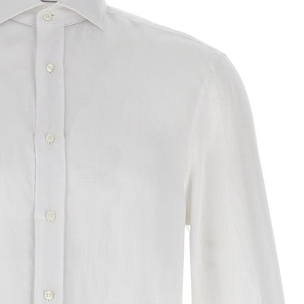 Brunello Cucinelli White Linen Blouse