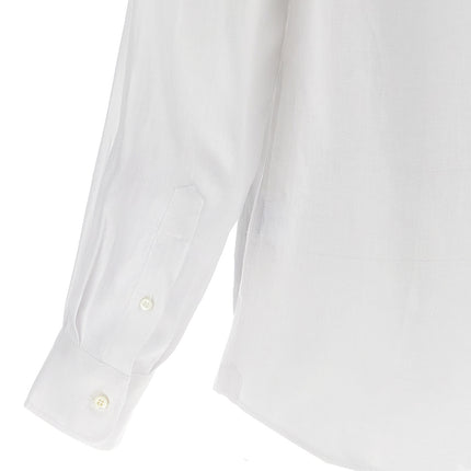 Brunello Cucinelli White Linen Blouse
