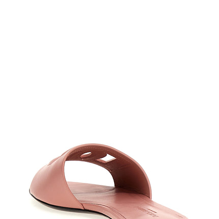 Dolce & Gabbana Multicolor Calfskin Slides