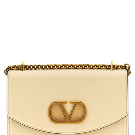 Valentino Garavani White Calfskin Shoulder Bag