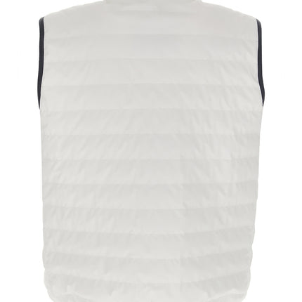 Brunello Cucinelli White Polyamide Sleeveless Jacket