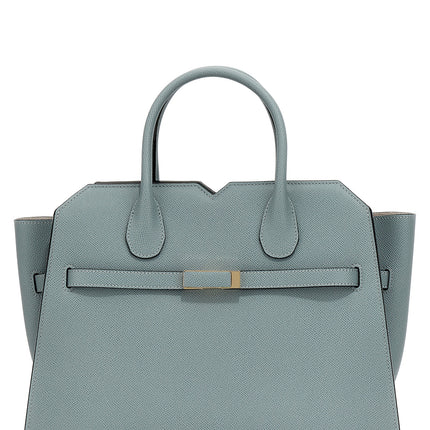 Valextra Gray Calfskin Handbag