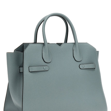 Valextra Gray Calfskin Handbag