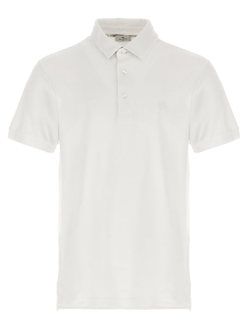 Etro White Cotton Polo Shirt