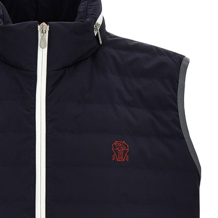 Brunello Cucinelli Blue Polyamide Coat