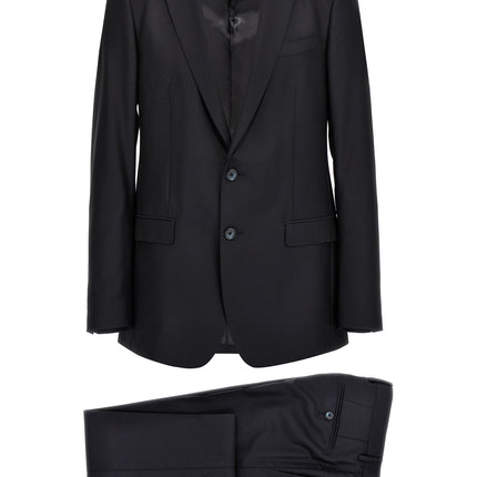 Dolce & Gabbana Blue Virgin Wool Two-Piece Suit