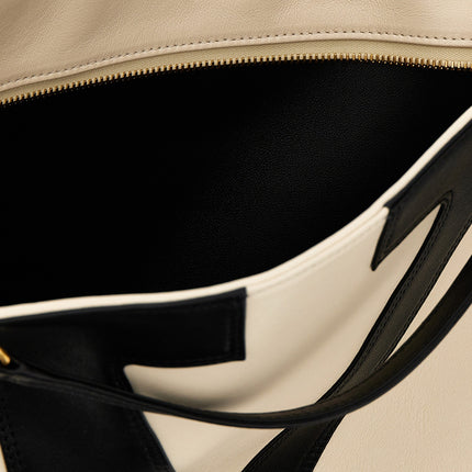 Valentino Garavani Bicolor Lamb Leather Tote Bag