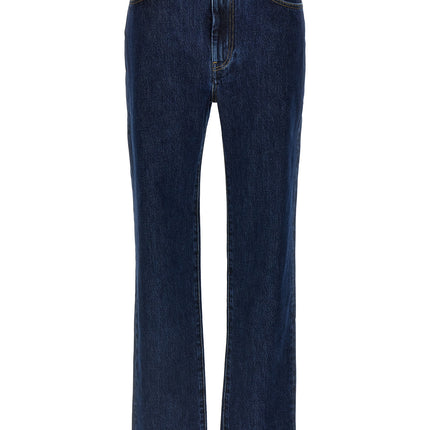 Loulou De Saison Blue Organic Cotton Straight-Leg Jeans