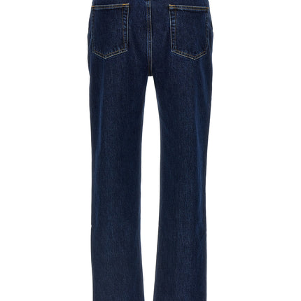 Loulou De Saison Blue Organic Cotton Straight-Leg Jeans