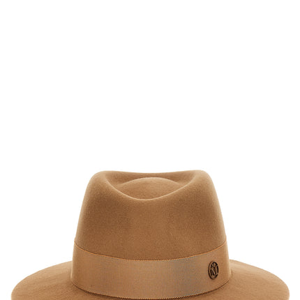 Maison Michel Brown Wool Fedora