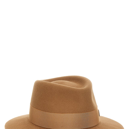 Maison Michel Brown Wool Fedora