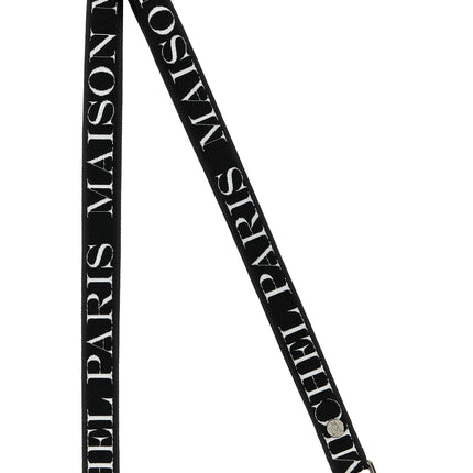 Maison Michel Bicolor Cotton Keychain
