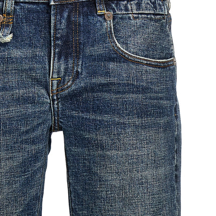R13 Blue Cotton Flared Jeans