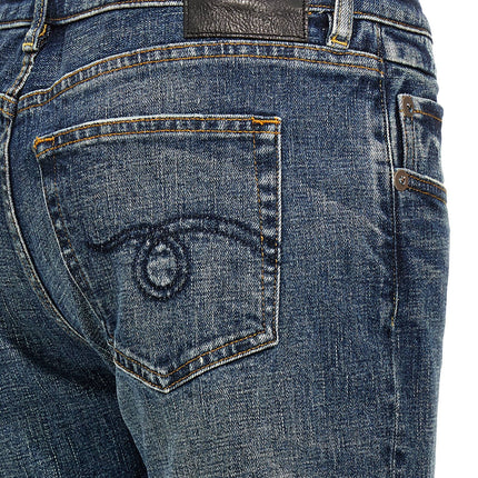 R13 Blue Cotton Flared Jeans