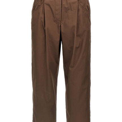 Brunello Cucinelli Brown Cotton Casual Pants