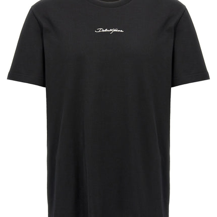 Dolce & Gabbana Black Cotton T-Shirt