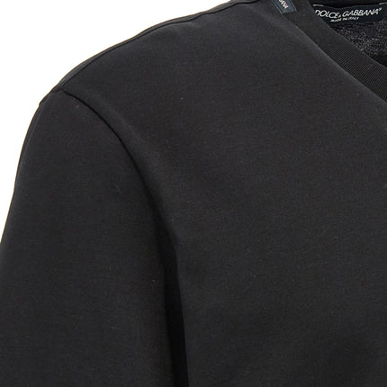 Dolce & Gabbana Black Cotton T-Shirt