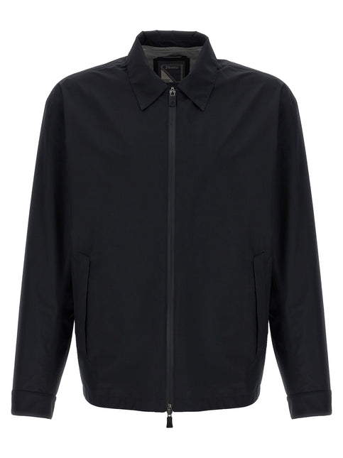 Herno Black Polyester Shell Jacket