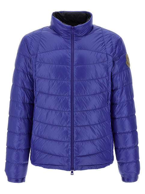Moncler Blue Polyamide Full-Length Jacket