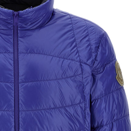 Moncler Blue Polyamide Full-Length Jacket