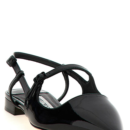 Jimmy Choo Black Calfskin Ballet Flats
