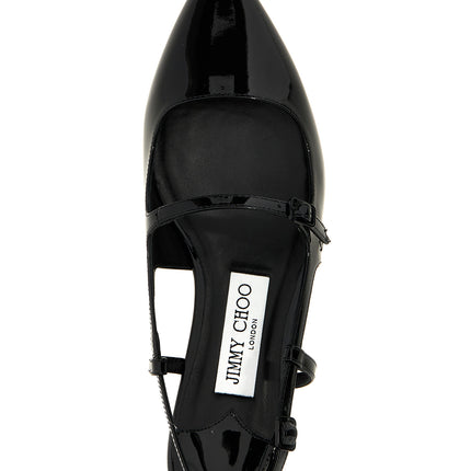 Jimmy Choo Black Calfskin Ballet Flats