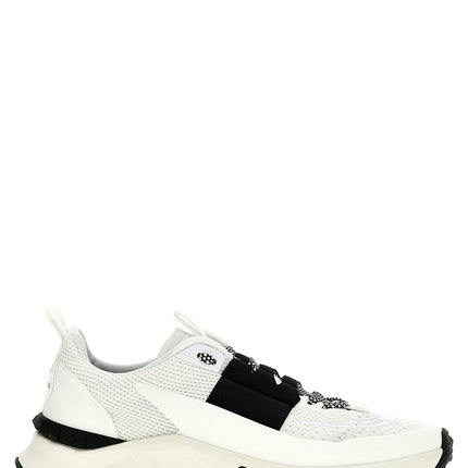 Valentino Garavani Bicolor Calfskin Athletic Sneakers