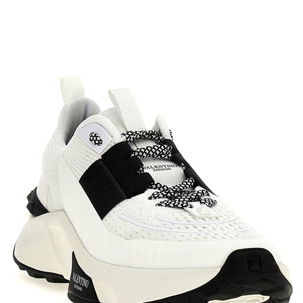 Valentino Garavani Bicolor Calfskin Athletic Sneakers