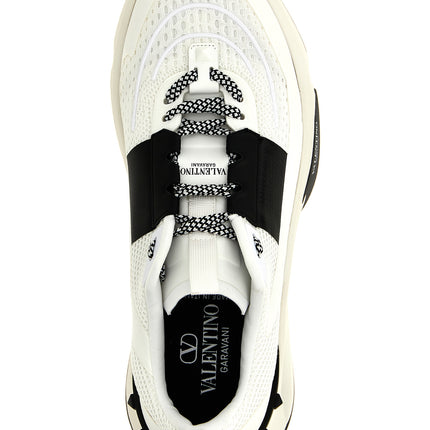 Valentino Garavani Bicolor Calfskin Athletic Sneakers