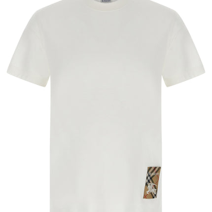 Burberry White Cotton T-Shirt