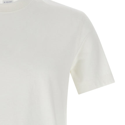 Burberry White Cotton T-Shirt