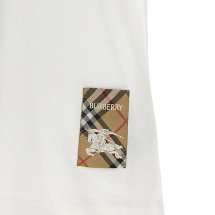 Burberry White Cotton T-Shirt