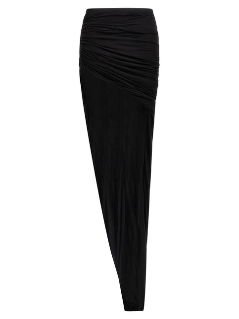 DRKSHDW Black Cotton Mini Skirt