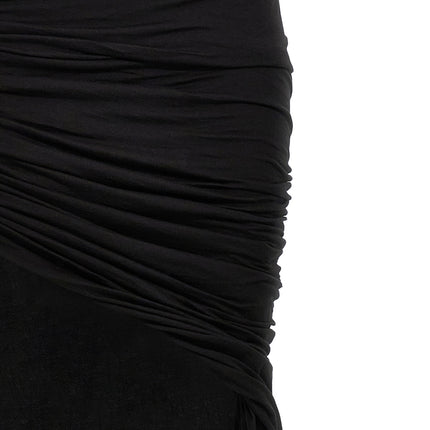DRKSHDW Black Cotton Mini Skirt